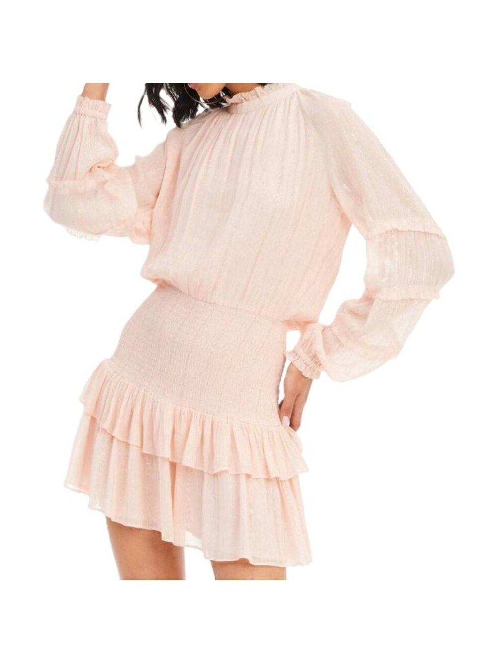 Allison New York Pixie Mini Dress in Blush Size Large New